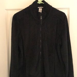 Black Furry fleece jacket